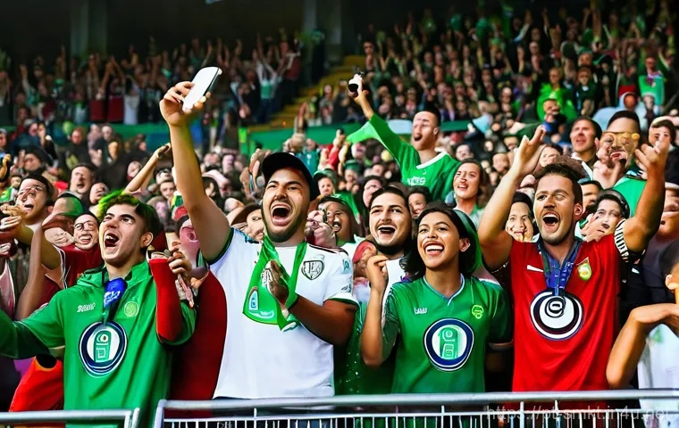 스포츠 이벤트의 홍보 전략 및 실행 사례 - **Prompt 1: Capturing the Heart of Portuguese Fandom**
"A vibrant, high-angle shot capturing a d...