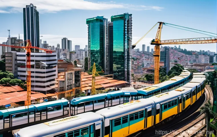 스포츠 이벤트와 경제적 영향 분석 사례 - Image Prompt 1: The Transformative Urban Hub**