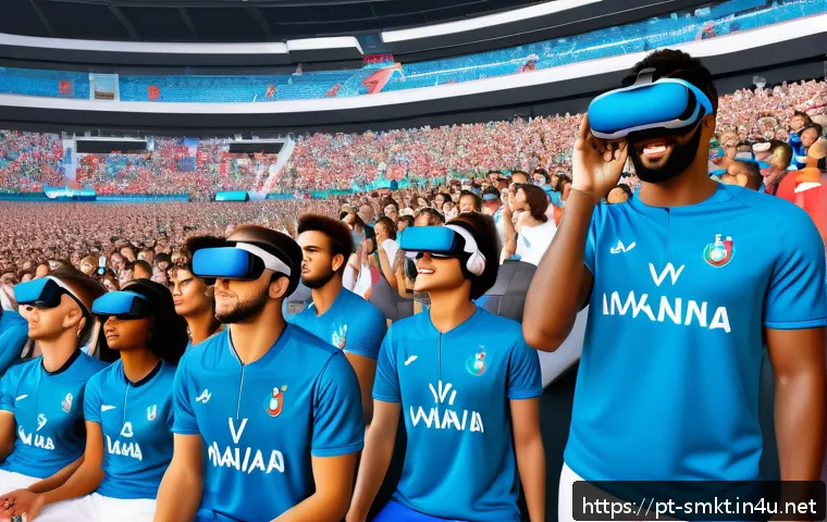 스포츠 이벤트 기획 사례 분석 - An immersive sports event scene inside a large modern stadium featuring enthusiastic fans interactin...